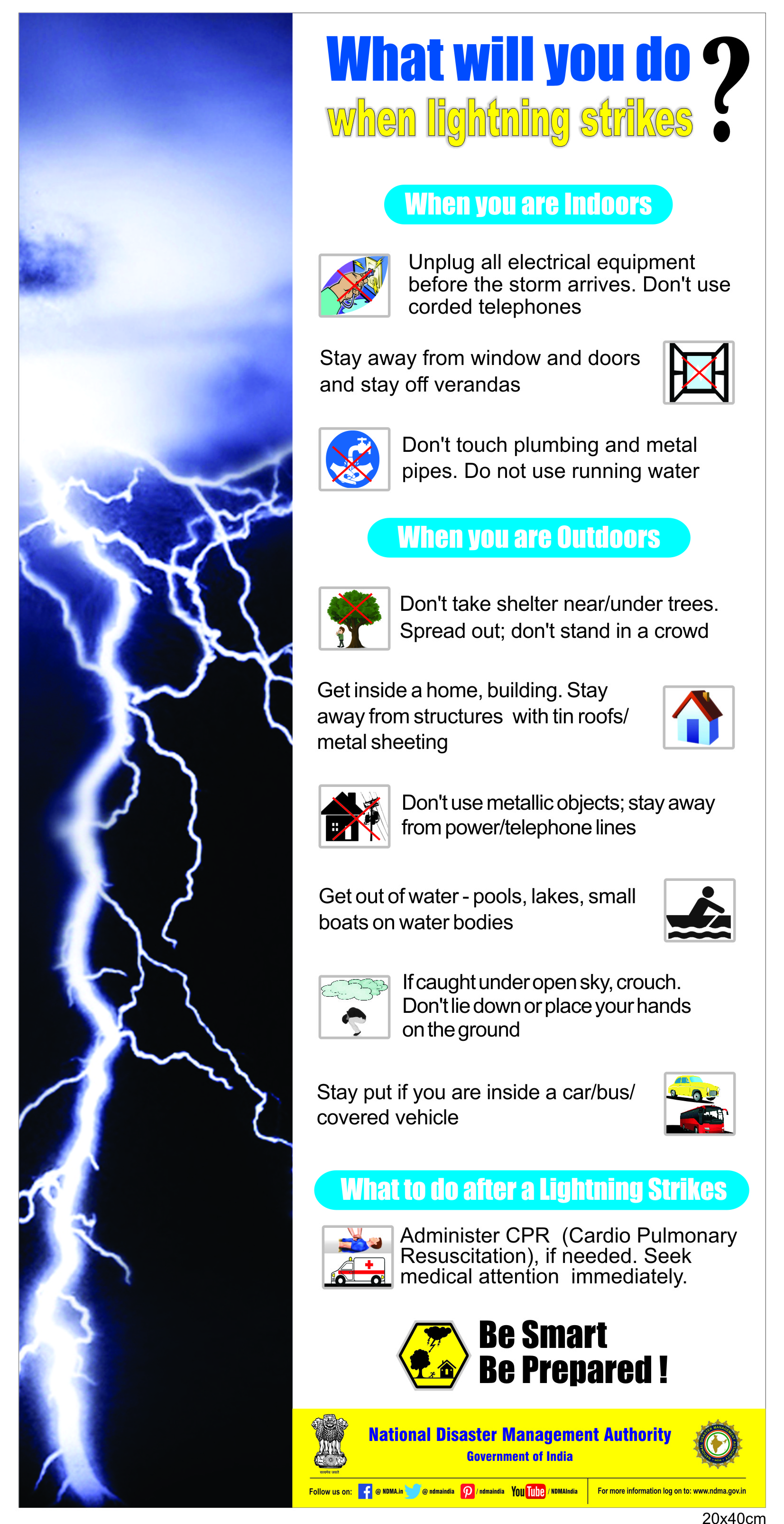 Do’s and don’ts of lightning  